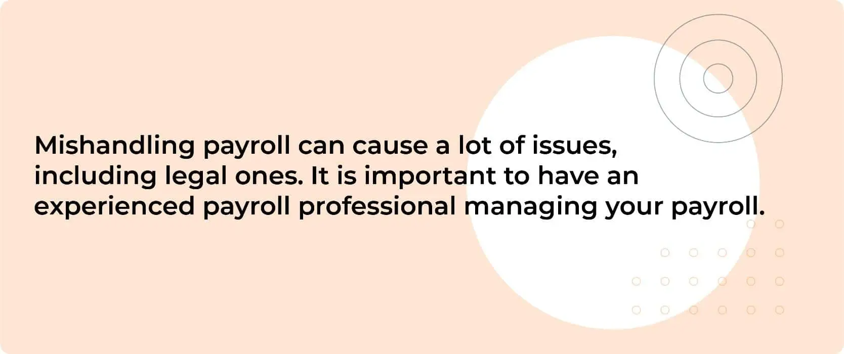 Outsourced payroll services