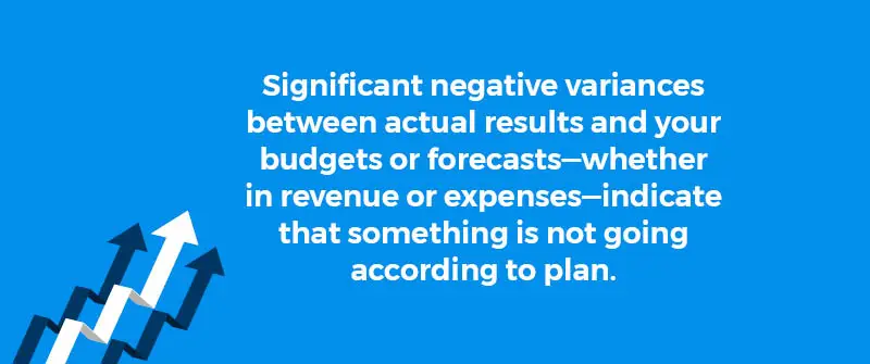 Significant Variances From Expected Budgets